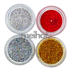 NAM24 Nailart Glitter Puder Mix | Abverkauf 4-teilig